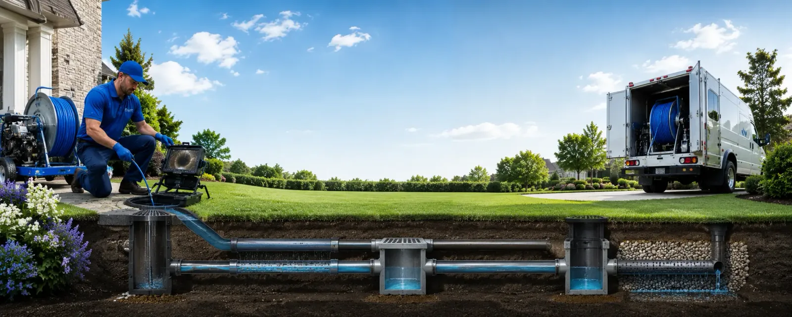 Outdoor drain cleaning information for Ingram, TX